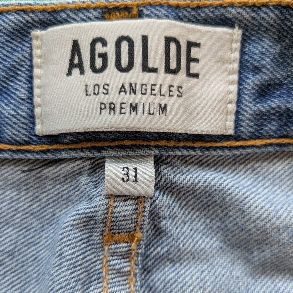 Agolde high rise tapered jeans, size 31 - Picture 3 of 6